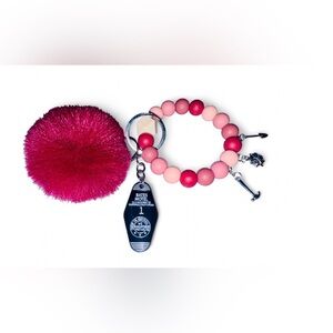 Key To Bates Motel Women’s Silicone Beaded Keychain